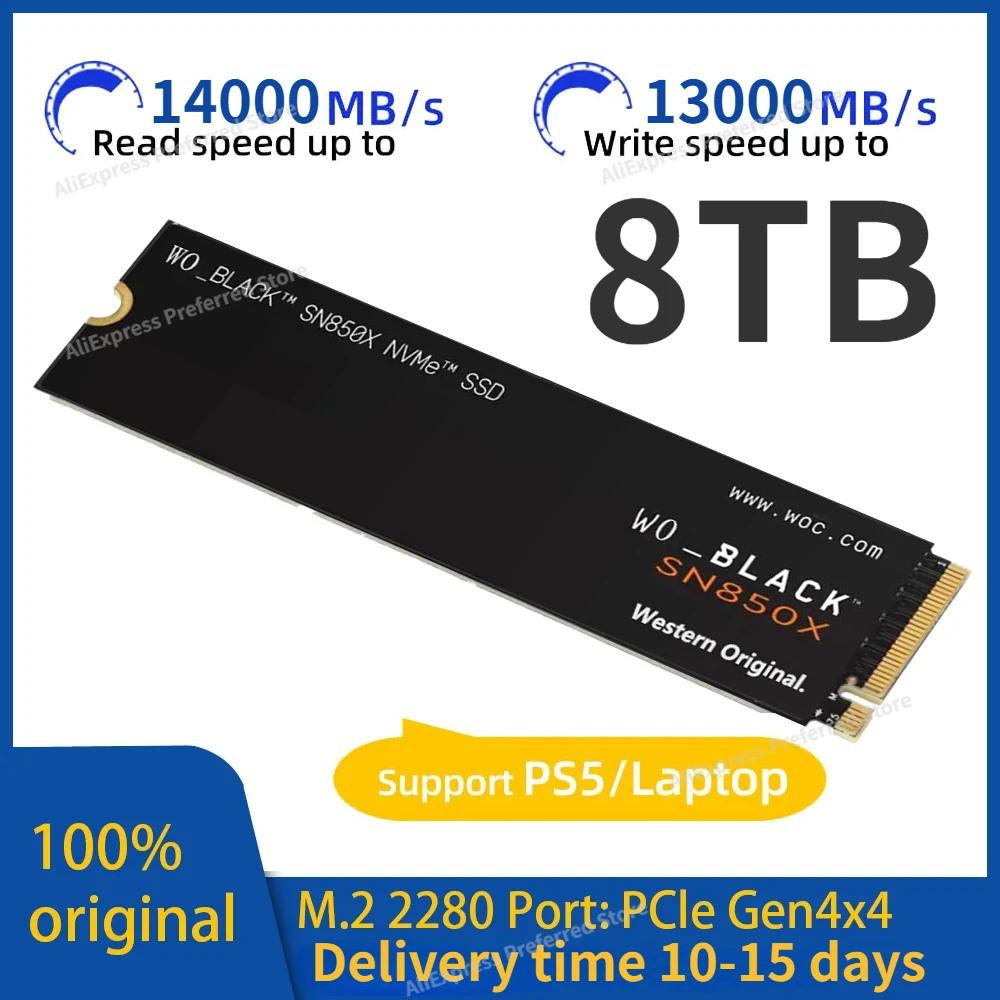 PS5 ÷̼̽ 5 Ʈ ӿ ǻͿ   SSD, SN850X, M.2 NVMe PCIe 4.0, 8TB, ִ 7300 MB/s 2280 SSD